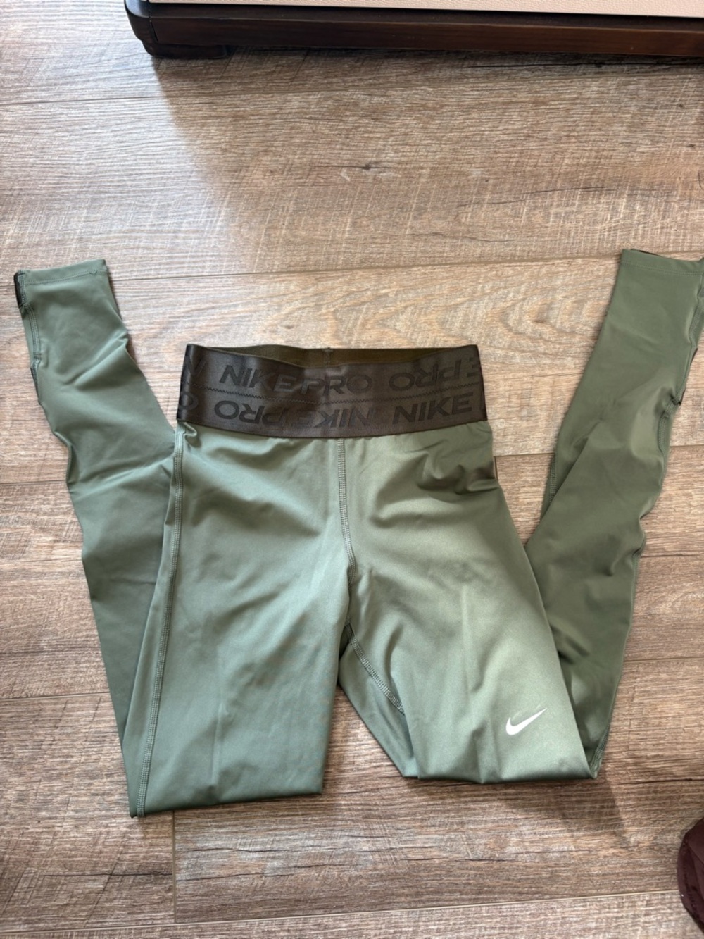 Nike Pro Olive Green Training Leggings